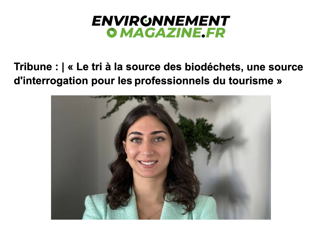 Ava Moddabber, country manager France pour Eco-One dans Environnement Magazine 