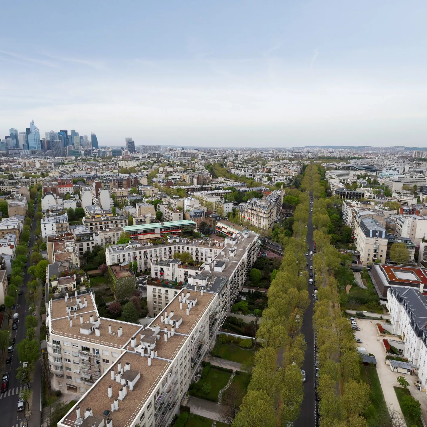 vue du ciel paris défense